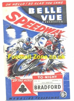 Belle Vue Speedway v Bradford 1953