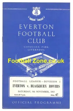 Everton v Blackburn Rovers 1963