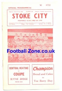 Stoke City v Swansea 1963
