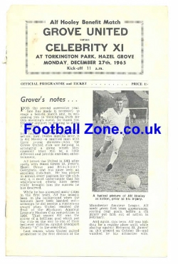 Alf Hooley Testimonial Benefit Match Grove United 1965