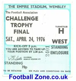 Scarborough v Stafford Rangers 1976 - Challenge Trophy Cup Final