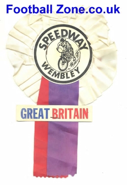 Great Britain Speedway Rosette 1970’s