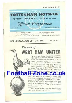 Tottenham Hotspur v West Ham United 1961