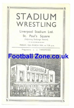 Liverpool Wrestling Stadium 1954