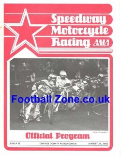 America Speedway 1982 Inland Motorcycle Speedway