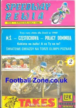 Poland Speedway Programme 1990 – Rewla