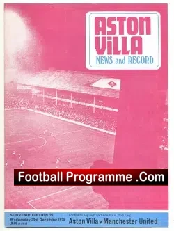 Aston Villa v Manchester United 1970 – Semi Final League Cup