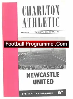 Charlton Athletic v Newcastle United 1963