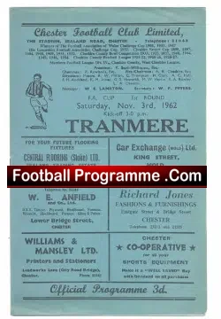 Chester v Tranmere Rovers 1962 – FAC