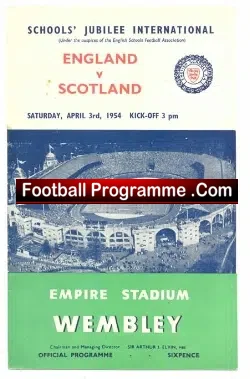 England v Scotland 1954 – Schoolboys Wembley 1