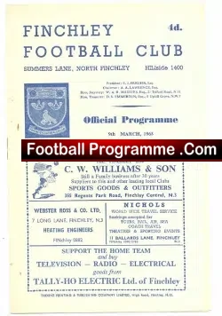 Finchley v Barnet 1963