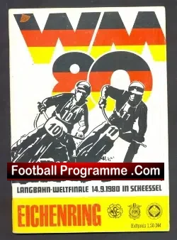 Germany Speedway Programme 1980 – Eichenring