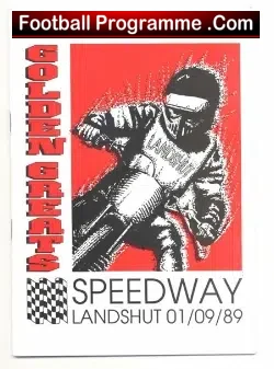 Germany Speedway Programme 1989 – Landshut