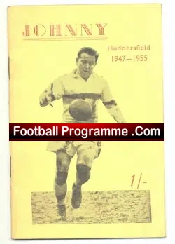 Huddersfield Rugby Johnny Hunter Hand Book 1947 – 1955
