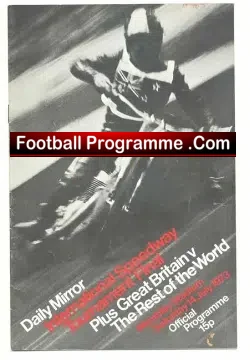 International Speedway Tournament Final 1973 - speedway programme