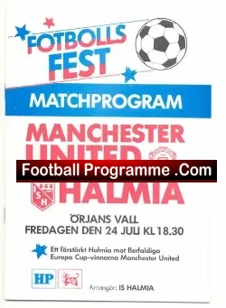 IS Halmia v Machester United 1988 – Whiteside scored Four Goals