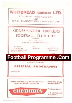 Kidderminster Harriers v Port Vale 1967 – Senior Cup Replay