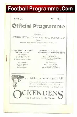Littlehampton Town v Worthing 1952 – FA Cup