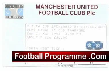Liverpool v Aston Villa 1996 – FA Cup Semi Final at Man Utd