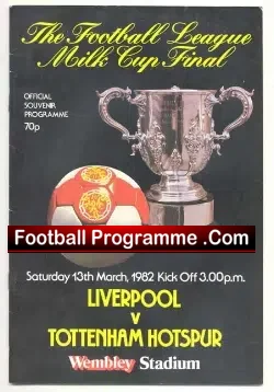 Liverpool v Tottenham 1982 – League Cup Final 82