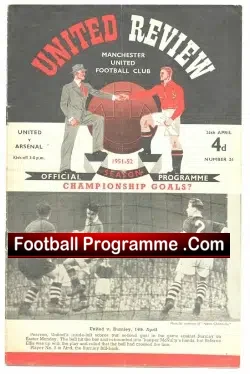 Manchester United v Arsenal 1952 – Title Decider Match