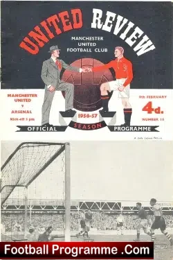 Manchester United v Arsenal 1957
