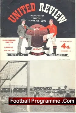 Manchester United v Arsenal 1957