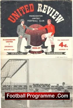 Manchester United v Arsenal 1957