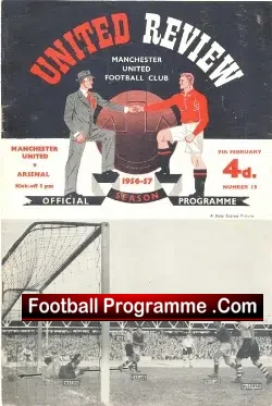 Manchester United v Arsenal 1957