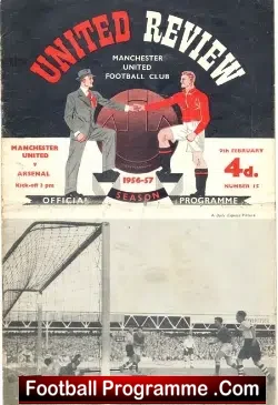 Manchester United v Arsenal 1957