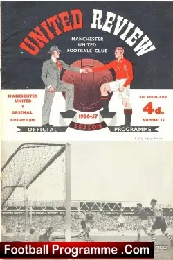 Manchester United v Arsenal 1957