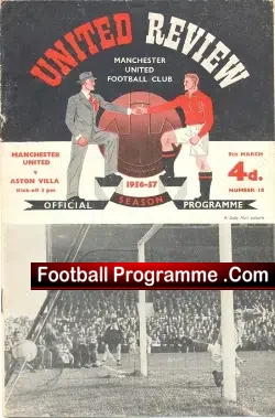 Manchester United v Aston Villa 1957