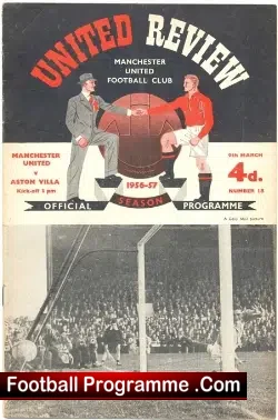 Manchester United v Aston Villa 1957