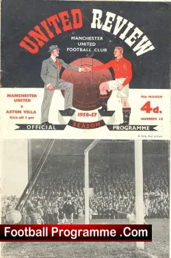 Manchester United v Aston Villa 1957