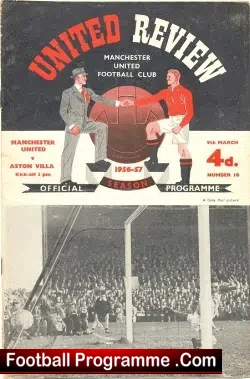 Manchester United v Aston Villa 1957