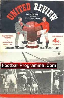 Manchester United v Blackpool 1957