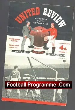 Manchester United v Blackpool 1957