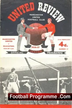 Manchester United v Blackpool 1957