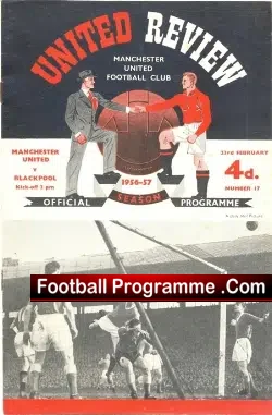 Manchester United v Blackpool 1957