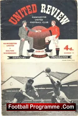 Manchester United v Bolton Wanderers 1956 – 1st Floodlights