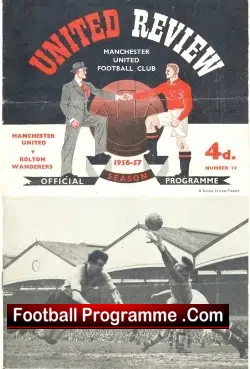 Manchester United v Bolton Wanderers 1956 – 1st Floodlight Match