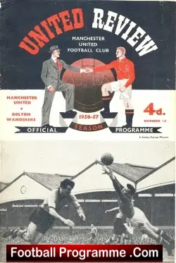 Manchester United v Bolton Wanderers 1956 – 1st Floodlight Match