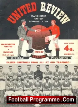 Manchester United v Burnley 1957 – Debut Alex Dason