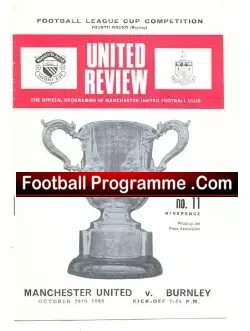 Manchester United v Burnley 1969 – League Cup