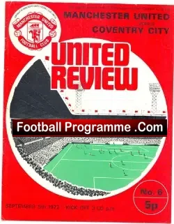 Manchester United v Coventry City 1972