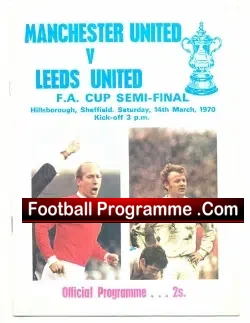 Manchester United v Leeds United 1970 – Semi Final