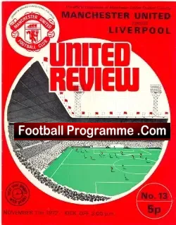 Manchester United v Liverpool 1972