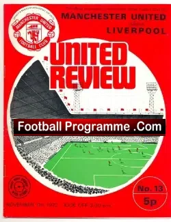 Manchester United v Liverpool 1972