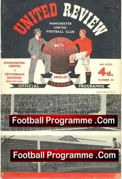 Manchester United v Tottenham 1957