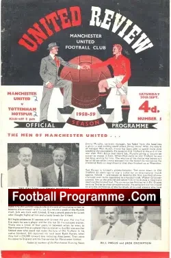 Manchester United v Tottenham 1958 – Debut Albert Quixall